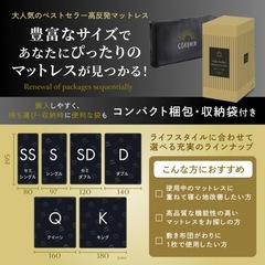 【ほぼ未使用】GOKUMIN 高反発マットレス クイーン 5cmの画像