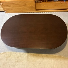 楕円こたつ・本体・フラットヒーター／ダーク無印良品　ブラウン型番：ＭＫＴ‐１２０８Ｖ／ＤＢの画像