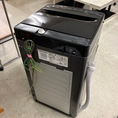 サ2510-177 Haier 洗濯機 BW-45A 2024年製 ブラック 動作確認済み キズ汚れ有りの画像
