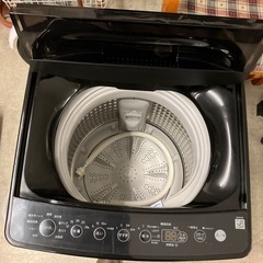 サ2510-177 Haier 洗濯機 BW-45A 2024年製 ブラック 動作確認済み キズ汚れ有りの画像