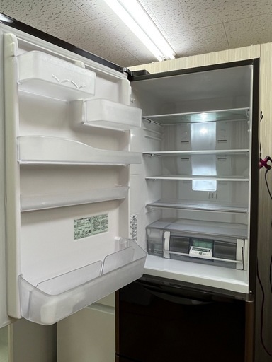 #20 激安3ドア!! 左開き!! 自動製氷 HITACHI 2015年  365L R-S3700FVL(XT) ノンフロン冷凍冷蔵庫