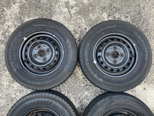 お買い得品 1001-4）軽トラ軽バン12インチスタッドレス145/80R12