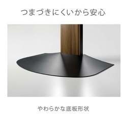 【ほぼ新品】朝日木材加工 壁寄せテレビスタンド/ダークブラウン木目　WS-B840DB の画像