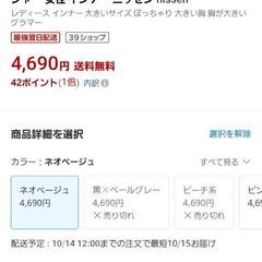 新品　大きいブラジャー　アンダー130Gの画像