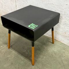 山崎実業 ローサイドテーブル プレーン ブラック ST-K BK Tower タワー ローテーブル ベッドサイドテーブル 家具 ② Y2313の画像