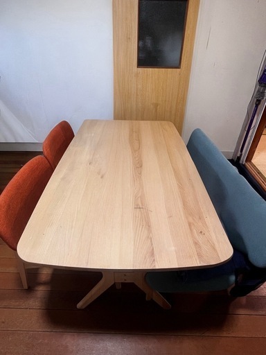 バイカラーダイニングテーブル