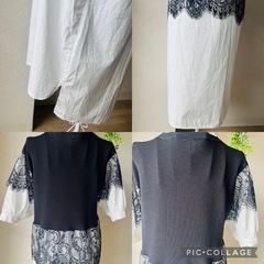 高級感あるレース　ワンピースの画像