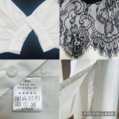 高級感あるレース　ワンピースの画像