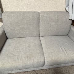 ソファ 2人掛け グレーの画像