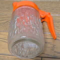 キッチンサーバー はちみつサーバー 昭和レトロ ガラス 調味料入れ 蜂蜜容器の画像