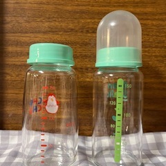 150ml ガラス製哺乳瓶　2本セットの画像