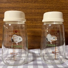120mlガラス製哺乳瓶2本セットの画像