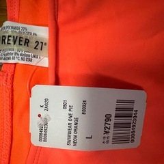 水着,蛍光オレンジ,L,Forever21,13の画像