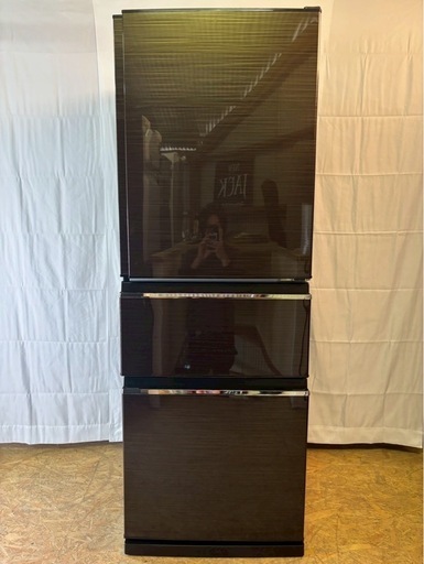 【成約済み】三菱 3ドア冷蔵庫 MR-CX33C-BR 2018年製 330L 右開き