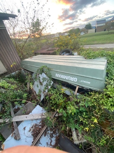 グラマンアルミボート　モーターガイド