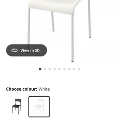 IKEAテーブルとイスの画像