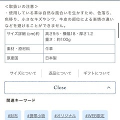 ブルーブルーエ　シボ長財布の画像