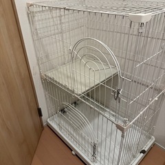 無料‼︎ 猫　ケージ　2段　大きめの画像
