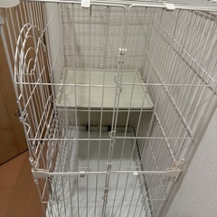 無料‼︎ 猫　ケージ　2段　大きめの画像