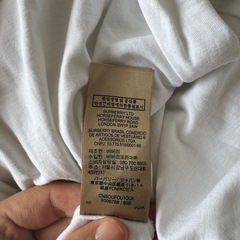 Burberry ロゴプリント ホワイトTシャツの画像