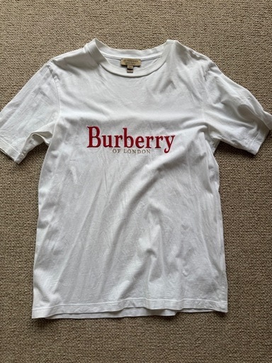 Burberry ロゴプリント ホワイトTシャツ