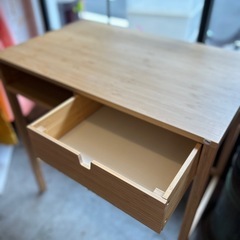 IKEA デスク・ドレッサー竹製(買値19,990円)の画像