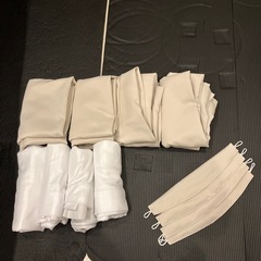　遮光カーテン×4枚　レースカーテン×4枚　Hansleep
 の画像