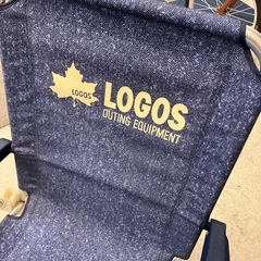 K2510-180 LOGOS アルミロッキングチェア2 折りたたみ ネイビー キズ汚れ有りの画像