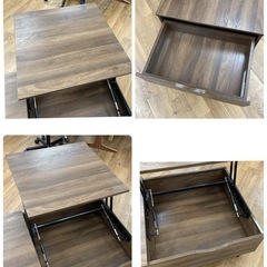 S741 ⭐ NITORI ニトリ 昇降式テーブル リフティ100 幅100cm USEDの画像