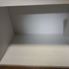 カラーボックス ホワイト 2段の画像