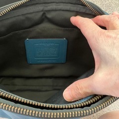 【COACH】コーチ ボディバッグ ウエストバッグ レザー ブルー F37594 メンズ の画像