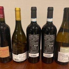 ワイン5本セット（赤3本白2本）神の雫で有名なワイン2本含むの画像