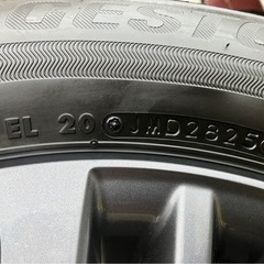 横浜市　90ノア改良型純正　16インチアルミ、タイヤ、キャップ、ナットフルセットの画像
