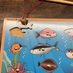 木製さかなつりの画像