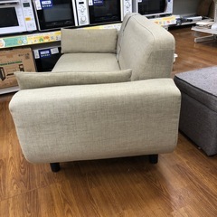 LOWYA 2人掛けソファー　グリーン　ファブリック　【トレファク　川越店】の画像