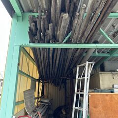 稲干し用　かく　だてあし　木杭　足場用材木の画像