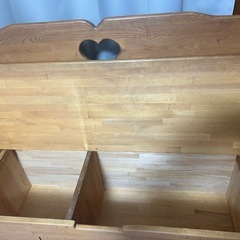 ★ハンドメイド★木製ベンチ★収納付き★の画像