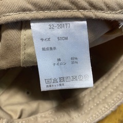 帽子　ベージュ　の画像