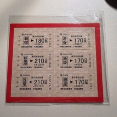 ♡東京グッズ♡きっぷをモチーフにした硬券マグネットの画像