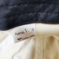 hana hana 15(はなはな いちご) シンプル生成り色コットンのキャップ帽、いかがでしょうか？の画像