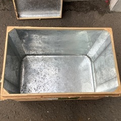 昭和レトロ　一言本店　茶箱　ヴィンテージ　カルトナージュ　約68×44×50 ①の画像