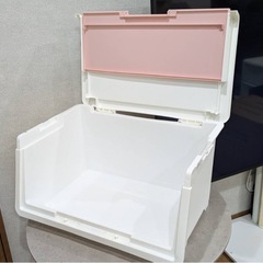 衣装ケース　ピンク　2つセットの画像