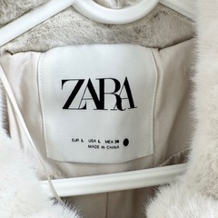 ZARA アウター ファージャケット レディース L もこもこの画像
