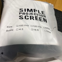 YOWHICK　300インチ対応  1080P LEDプロジェクター GDP1W　100インチスクリーンつき付きの画像