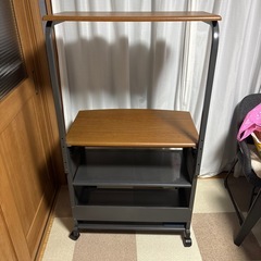 パソコン デスク キーボードスライダー 調整棚あり
 の画像