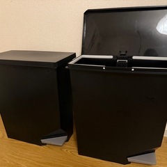 【あげます】ペダル付きゴミ箱　35L ×2個【クリーニング済み】
の画像