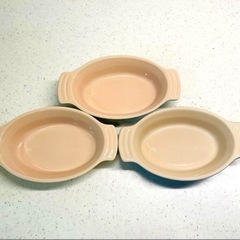 LE CREUSET グラタン皿 3個セットの画像