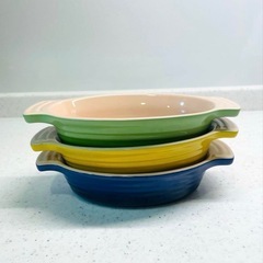 LE CREUSET グラタン皿 3個セットの画像