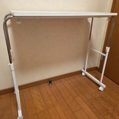 テーブル 高さ調節 ベッドテーブル 80x40x60~80の画像