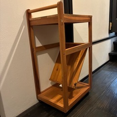 IKEA木製ワゴン１の画像